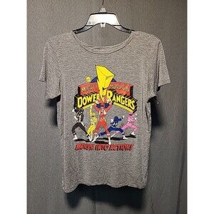 Power Ranger T-shirt vintage size L color grey movie